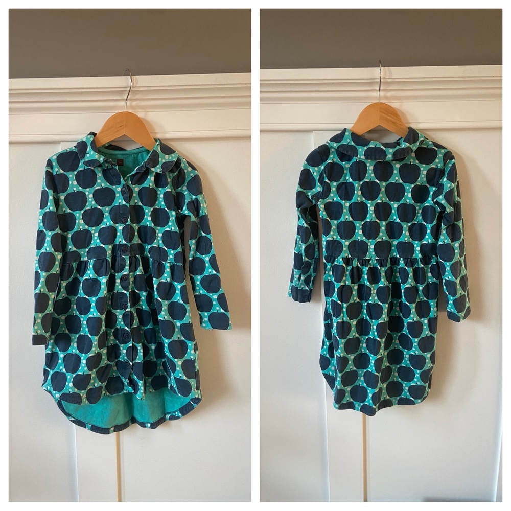 Tea Collection Apple Button Down Dress
